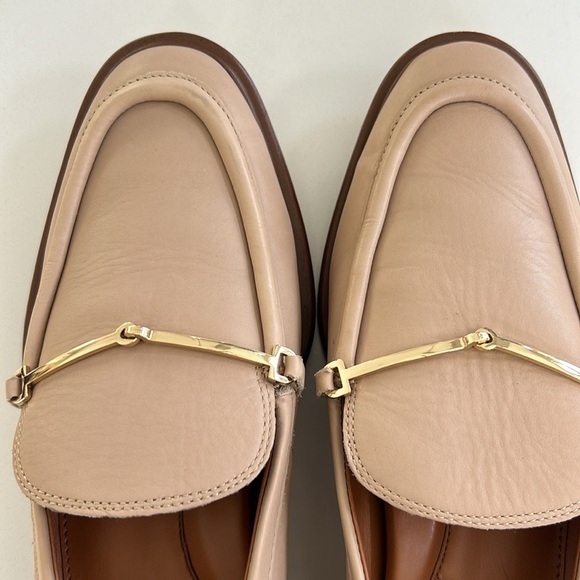 Franco Sarto Eda Bit Loafer With Metal Detail Slip On Tan Color Women’s size 9 - Picture 14 of 14